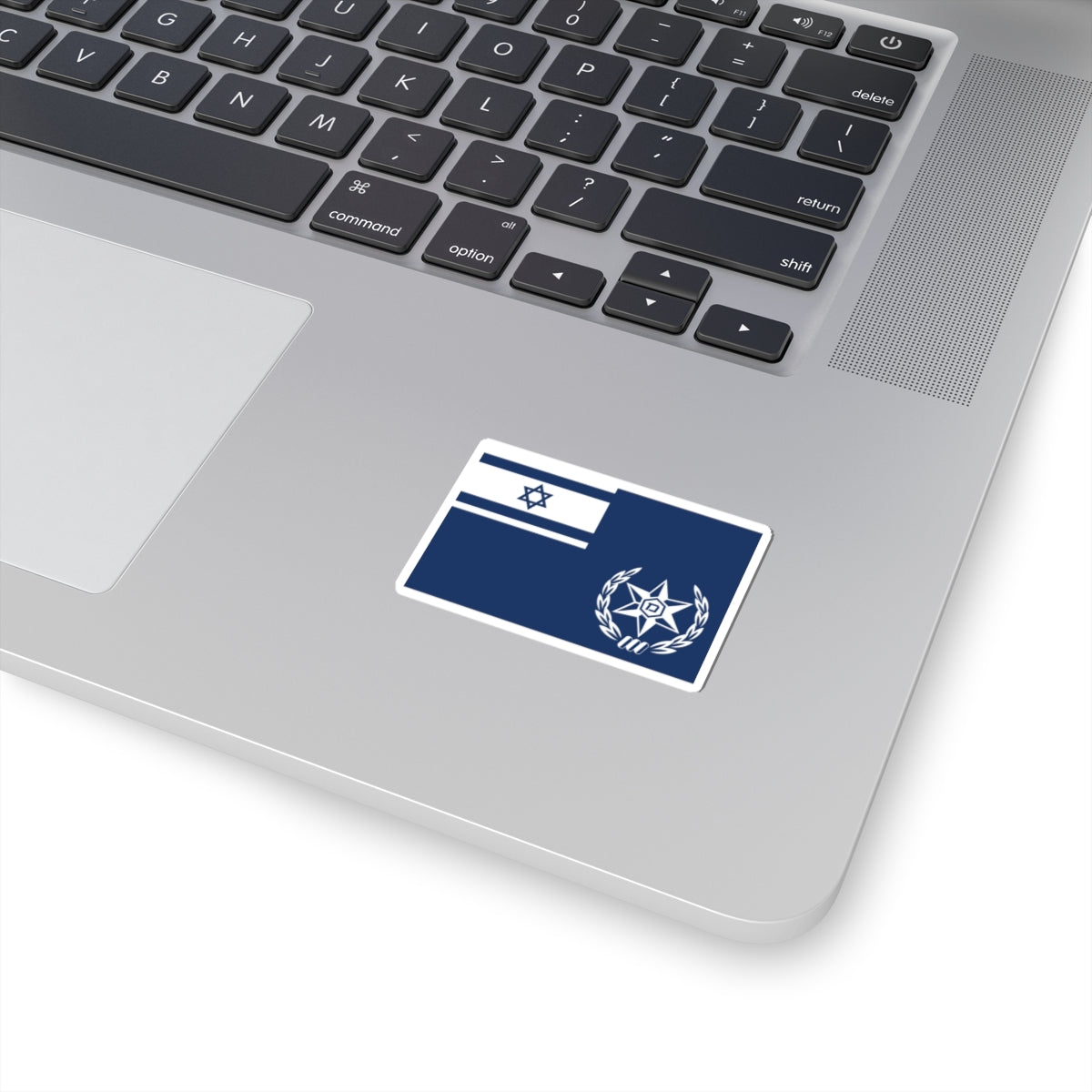 Flag of Chief of Israel Police (Israel) STICKER Vinyl Kiss-Cut Decal