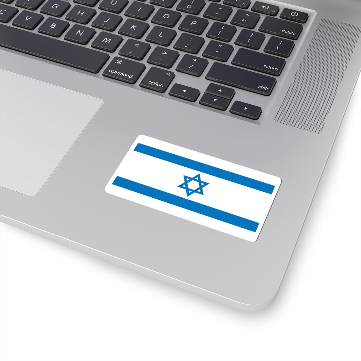 Flag of Israel Pale Blue 1-2 (Israel) STICKER Vinyl Kiss-Cut Decal
