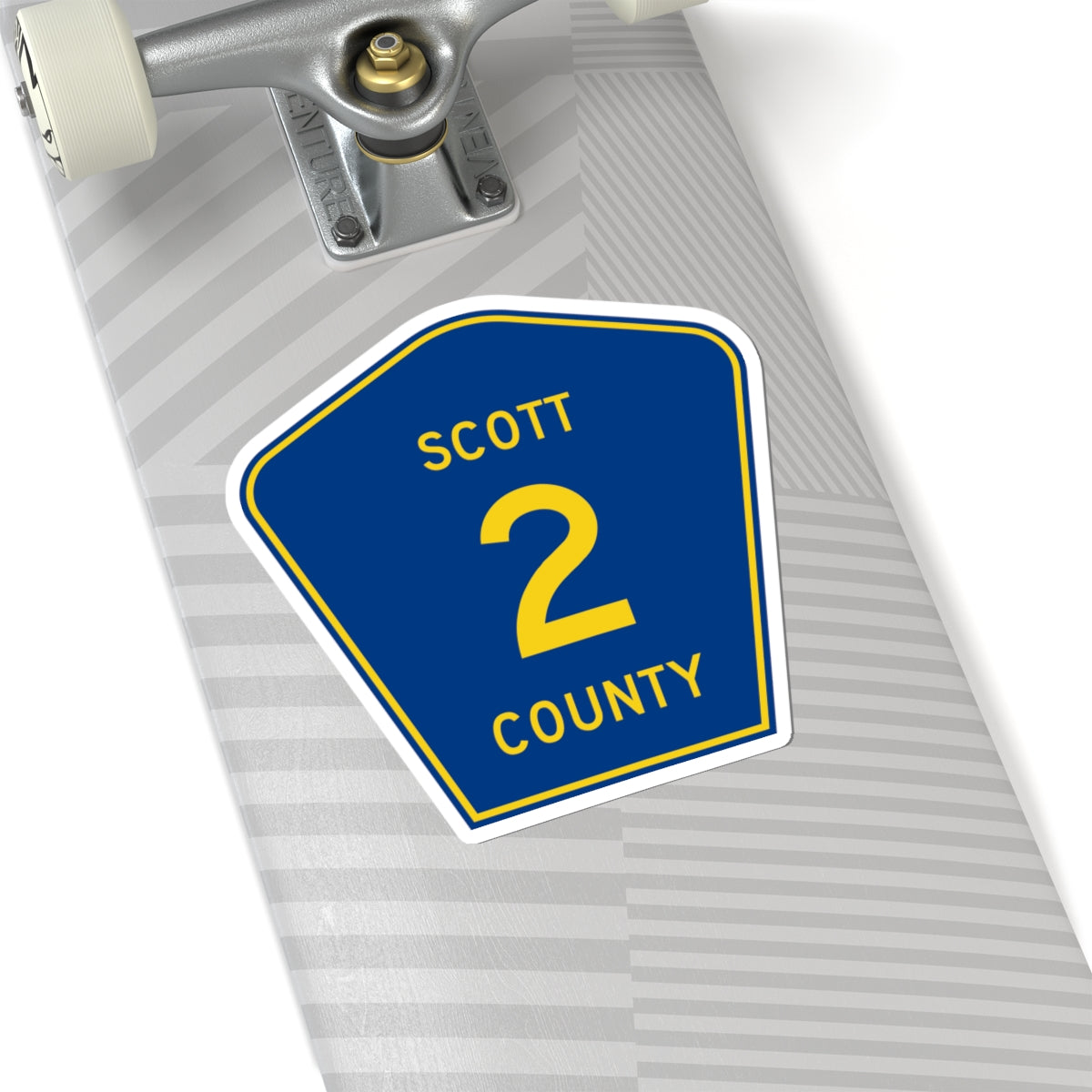 Scott County Route 2 MN (Minnesota) (Road Sign) STICKER Vinyl Kiss-Cut Decal