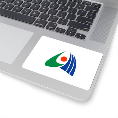 Flag of Mukawa Hokkaido (Japan) STICKER Vinyl Kiss-Cut Decal