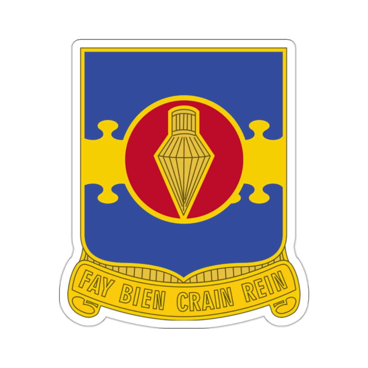 326 Airborne Engineer Battalion (U.S. Army) STICKER Vinyl Kiss-Cut Decal-2 Inch-White-The Sticker Space