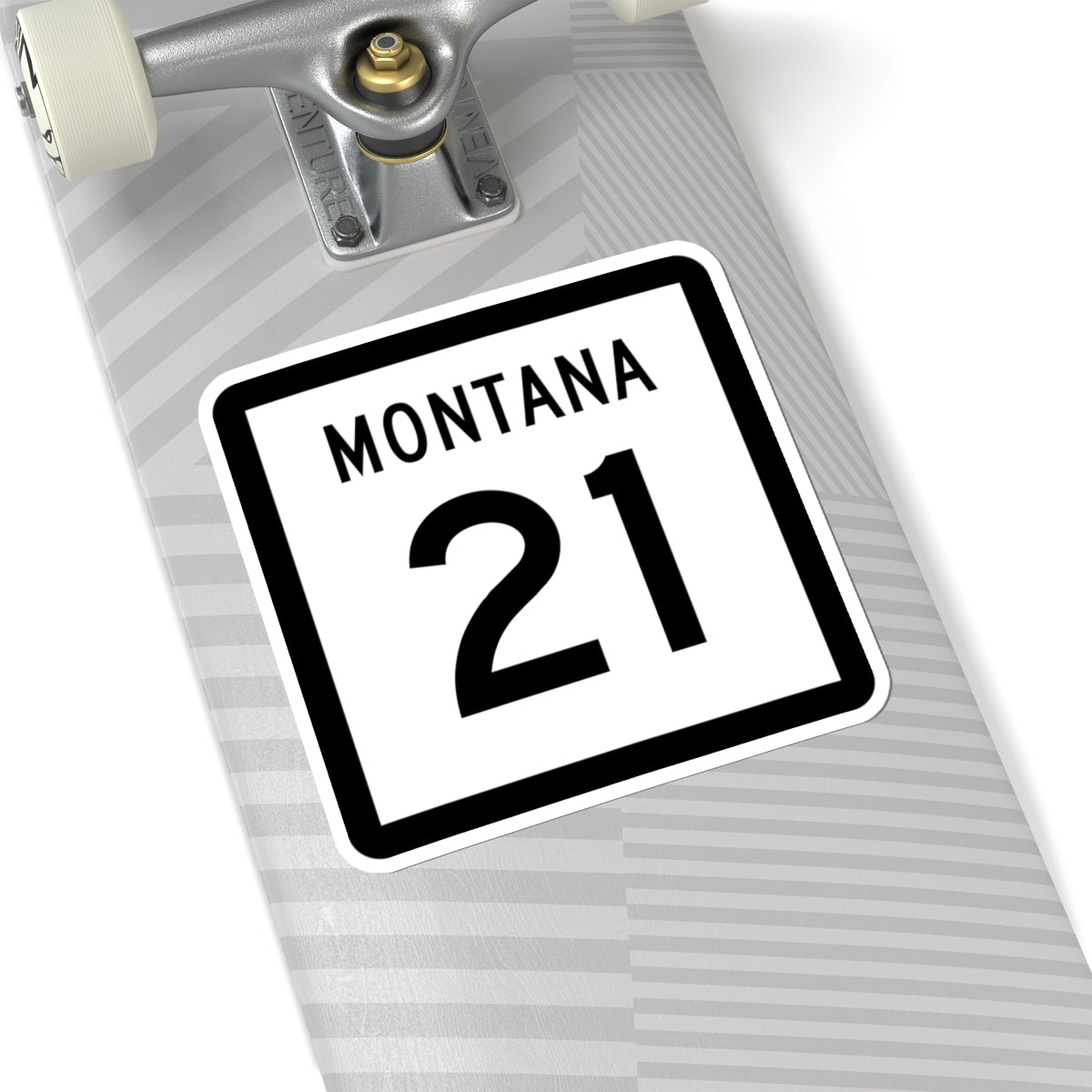 MT-21 (Montana) (Road Sign) STICKER Vinyl Kiss-Cut Decal
