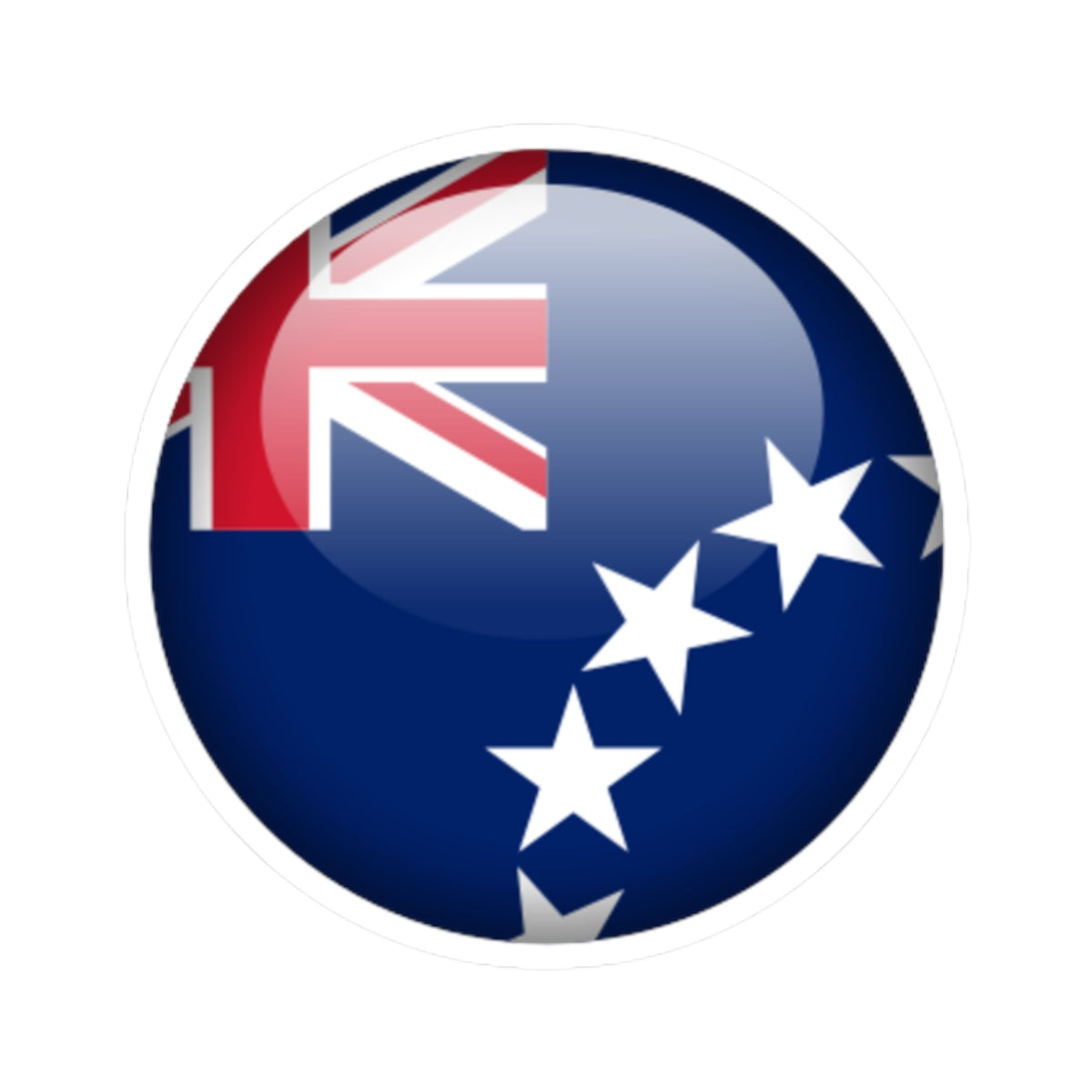 Flag orb Cook Islands STICKER Vinyl Kiss-Cut Decal