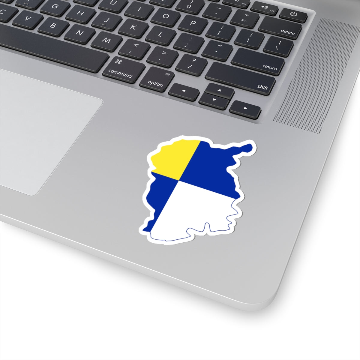 Flag Map Of The Bratislava Region (Slovakia) STICKER Vinyl Kiss-Cut Decal