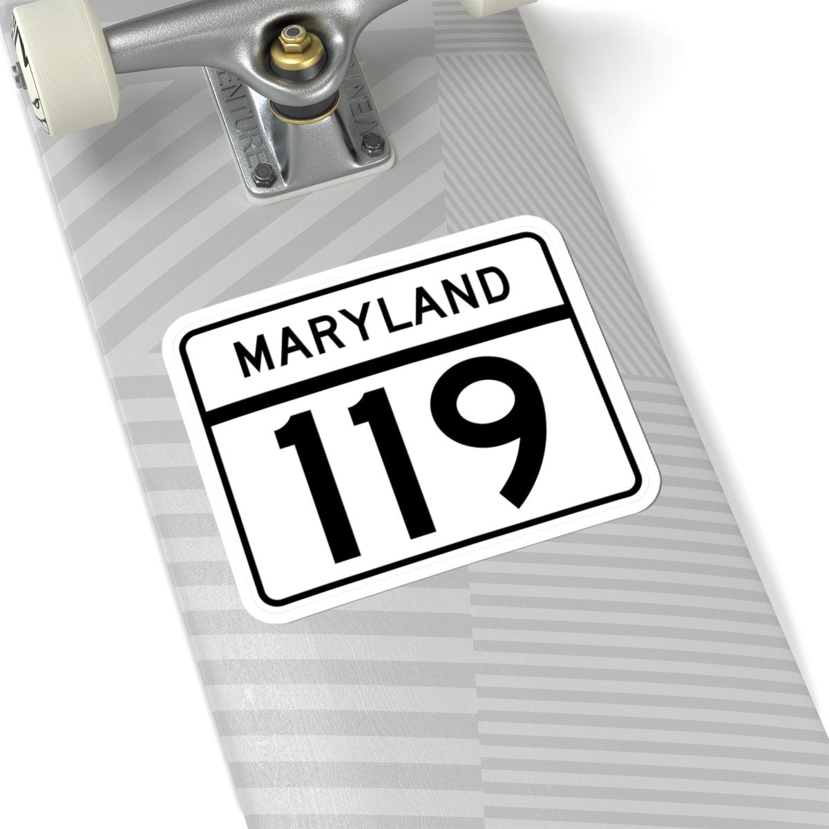 MD Route 119 (Maryland) (Road Sign) STICKER Vinyl Kiss-Cut Decal