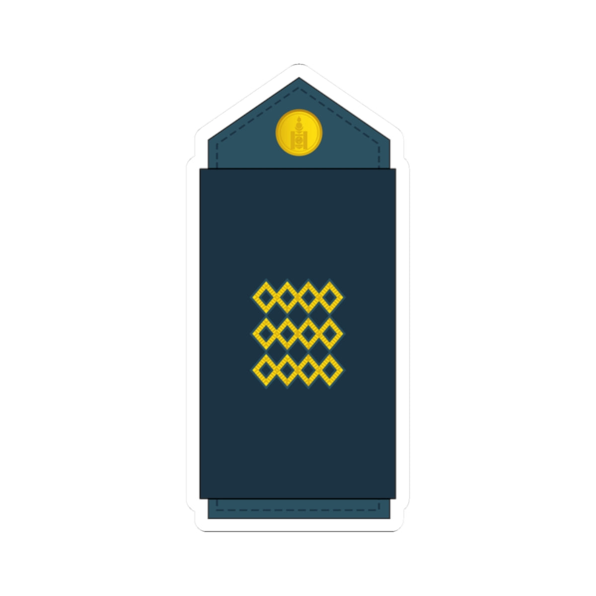 04.Mongolian Air Force SGT (Mongolia) (Military Rank) STICKER Vinyl Kiss-Cut Decal