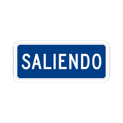 MUTCD-PR M4-6 (Puerto Rico) (Road Sign) STICKER Vinyl Kiss-Cut Decal