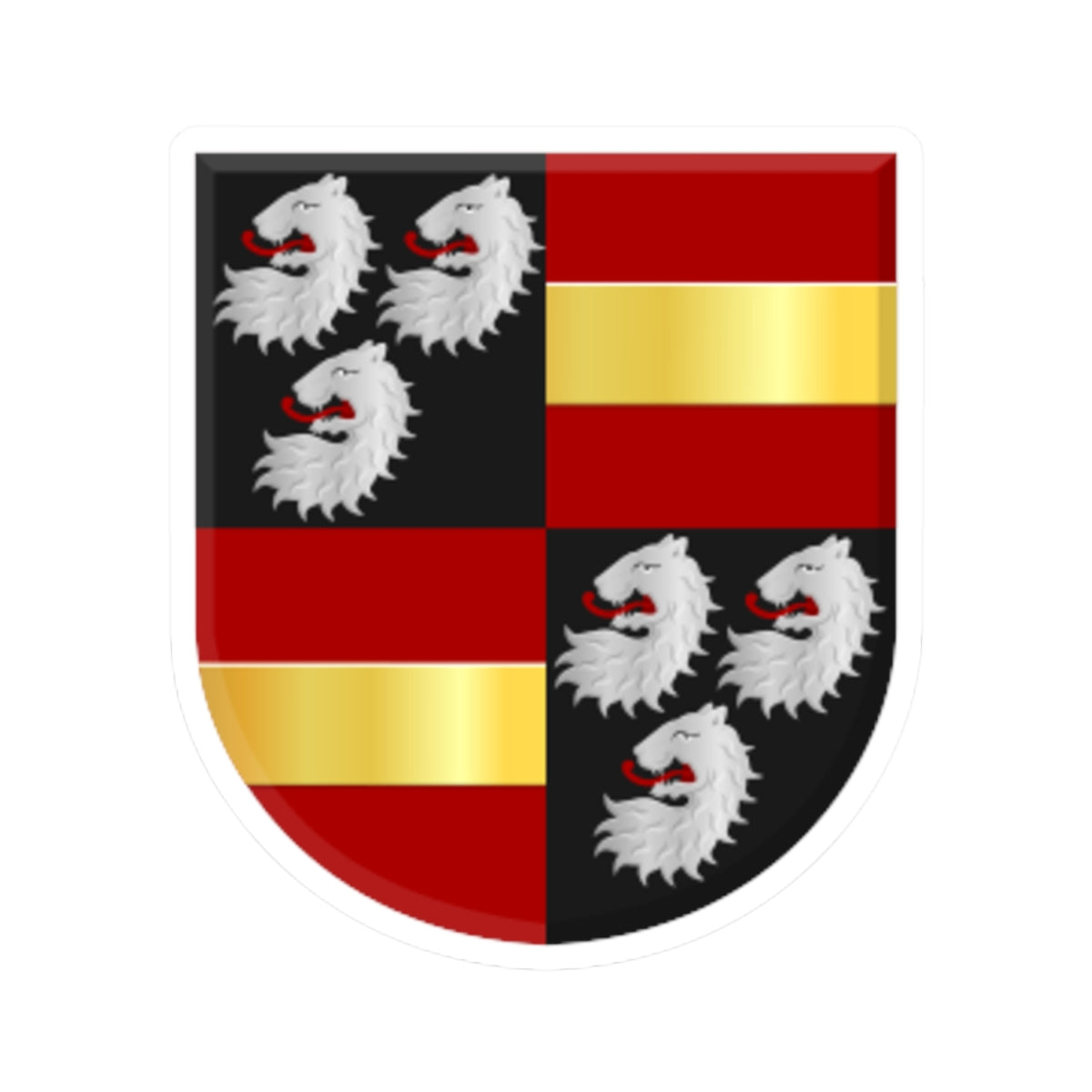 Arend van Dorp wapen (Netherlands) (Coat of Arms) STICKER Vinyl Kiss-Cut Decal