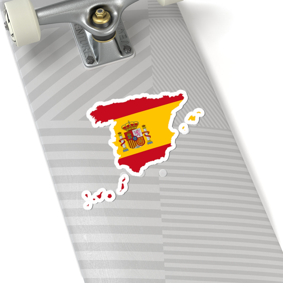 Flag-map of Spain  Canary Islands (Spain) STICKER Vinyl Kiss-Cut Decal