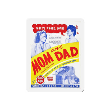 MOM AND DAD 1945 Movie Poster - Refrigerator Magnet-6" × 6"-The Sticker Space