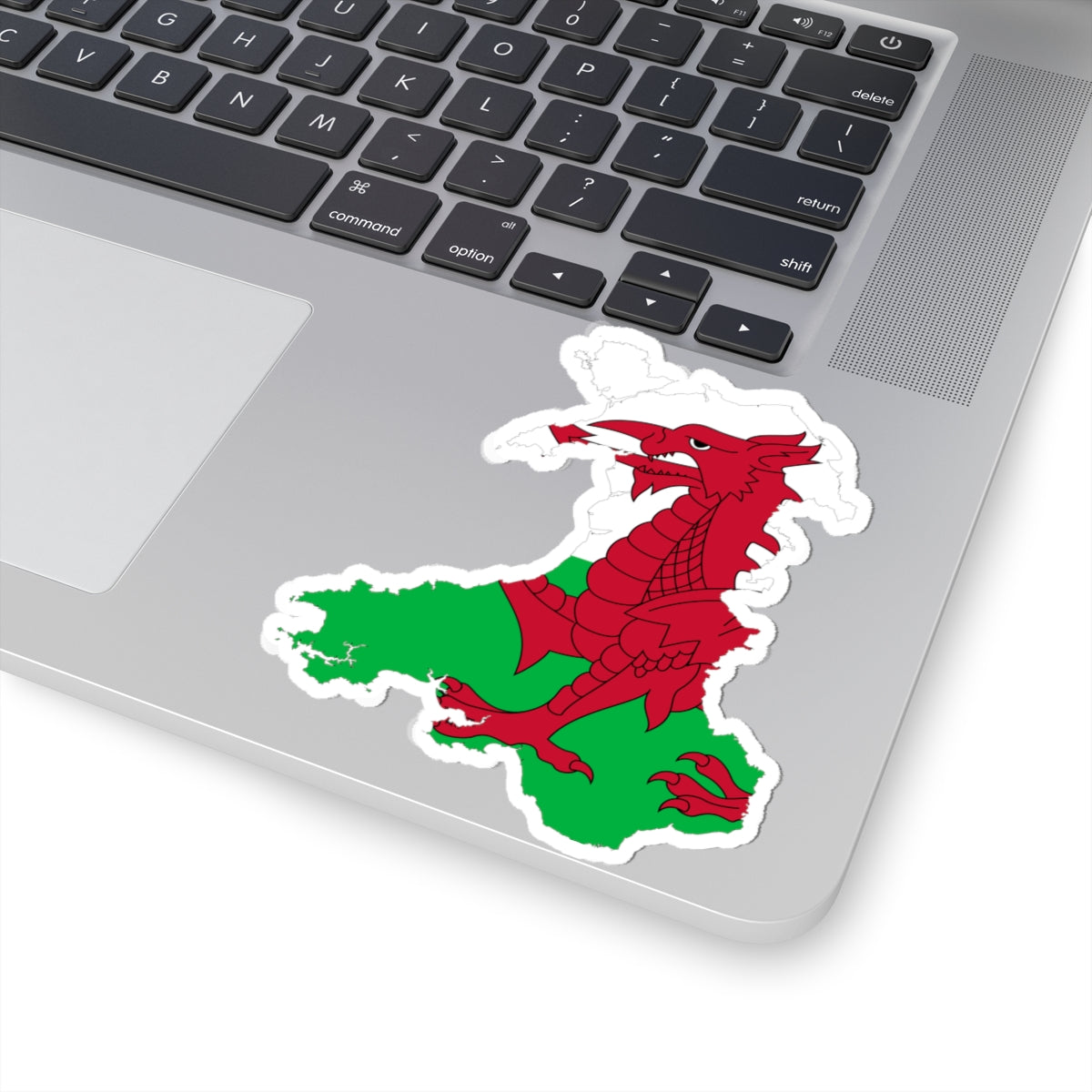 Wales-Flagmap (United Kingdom) STICKER Vinyl Kiss-Cut Decal