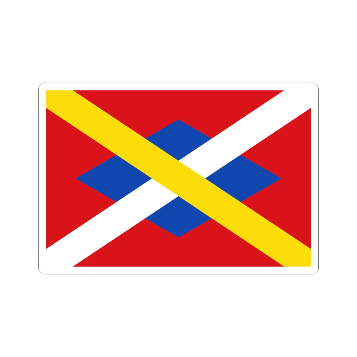 Bandera dAlbanya (Spain) STICKER Vinyl Kiss-Cut Decal