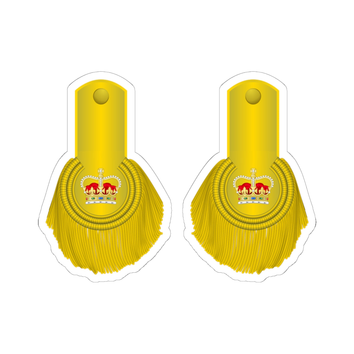 British Army LtCol1810 1855 (United Kingdom) (Military Rank) STICKER Vinyl Kiss-Cut Decal