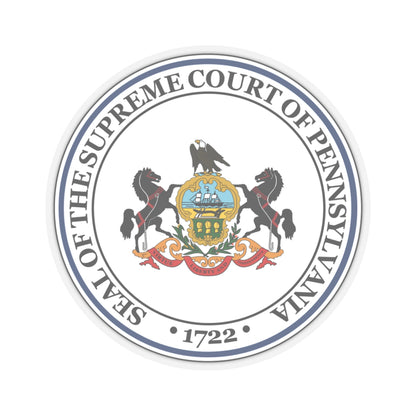 Seal of the Supreme Court of Pennsylvania - STICKER Vinyl Kiss-Cut Decal