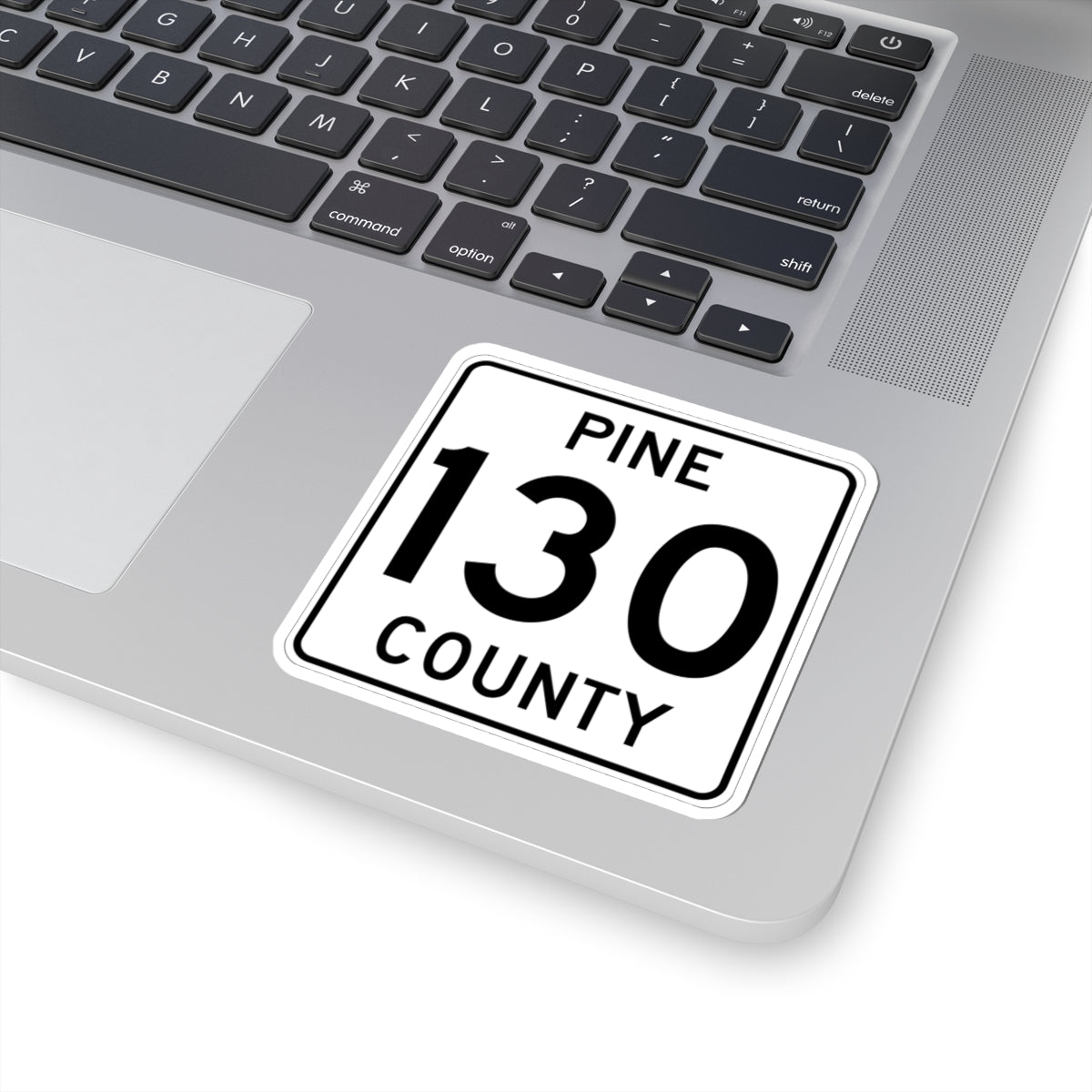 Pine County Route 130 MN (Minnesota) (Road Sign) STICKER Vinyl Kiss-Cut Decal