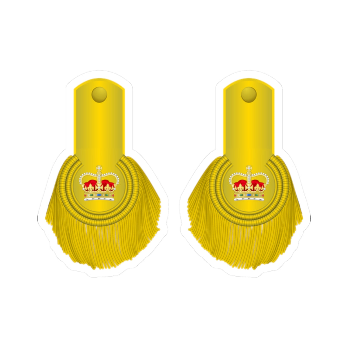 British Army LtCol1810 1855 (United Kingdom) (Military Rank) STICKER Vinyl Kiss-Cut Decal