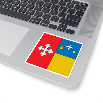 Flag of Joseph Roduit (Switzerland) STICKER Vinyl Kiss-Cut Decal