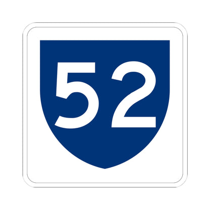 PR primary 52 (Puerto Rico) (Road Sign) STICKER Vinyl Kiss-Cut Decal