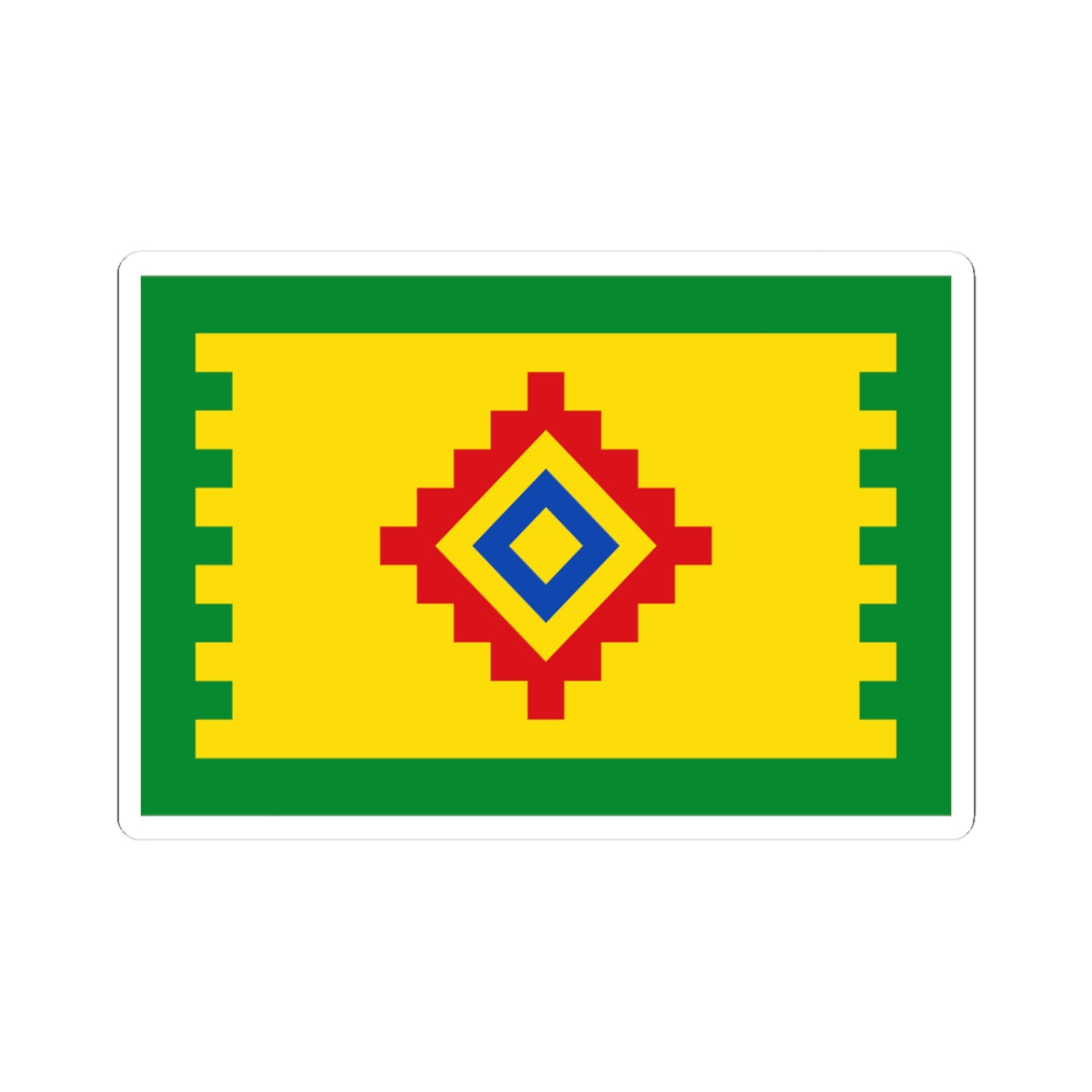 Flag of Obukhovo Moscow oblast (Russia) STICKER Vinyl Kiss-Cut Decal