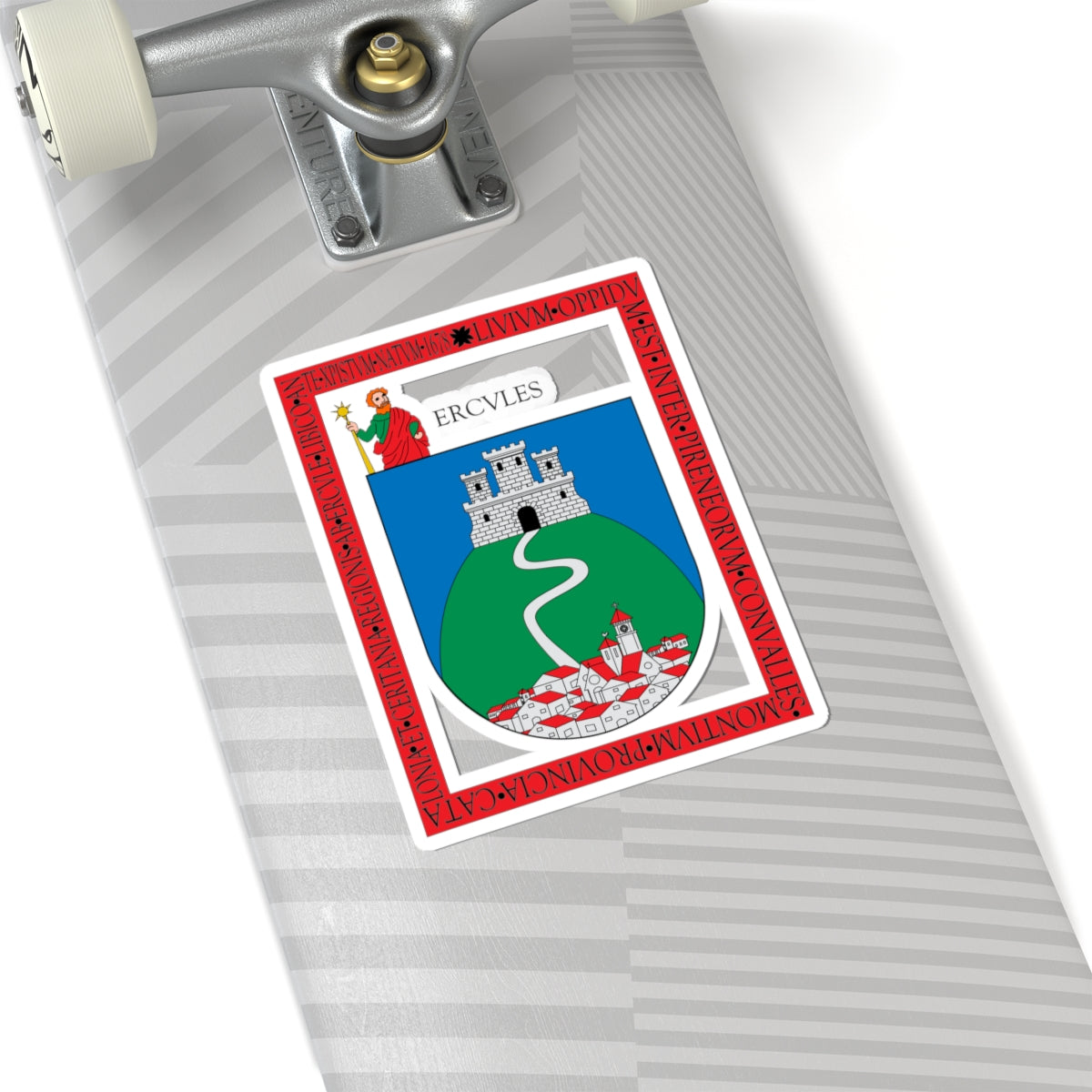 Escudo de Llívia (Spain) (Coat of Arms) STICKER Vinyl Kiss-Cut Decal