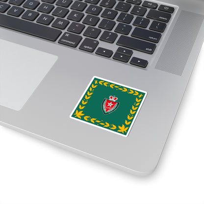 Flag of the DGSN (Morocco) STICKER Vinyl Kiss-Cut Decal