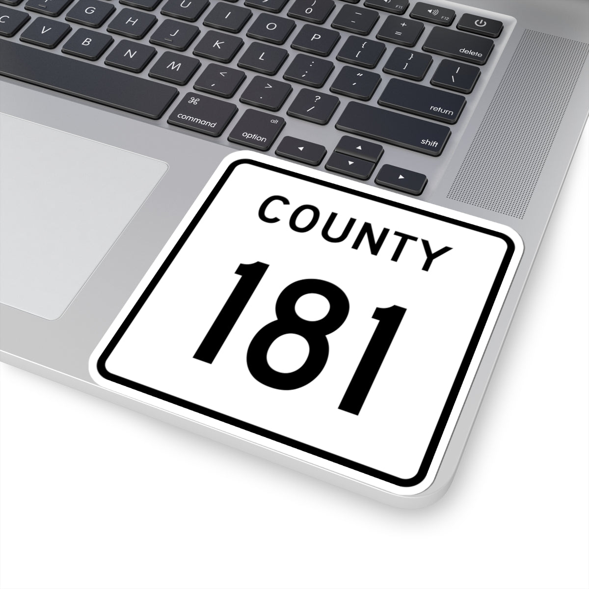 County 181 square (Minnesota) (Road Sign) STICKER Vinyl Kiss-Cut Decal