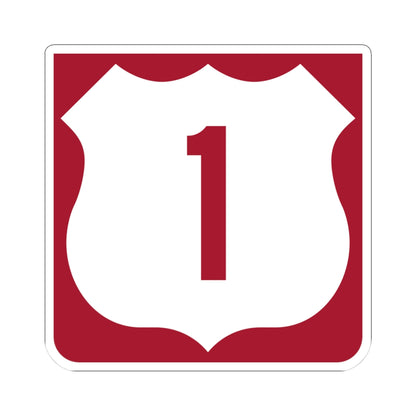 US 1 FL reversed (Florida) (Road Sign) STICKER Vinyl Kiss-Cut Decal