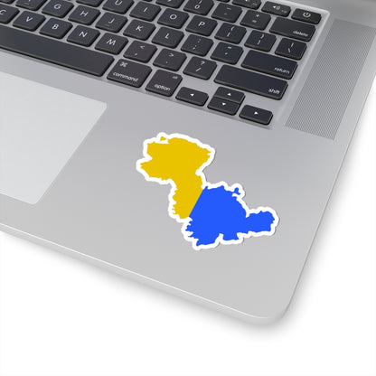 Flag map of the Province of Terni (Italy) STICKER Vinyl Kiss-Cut Decal