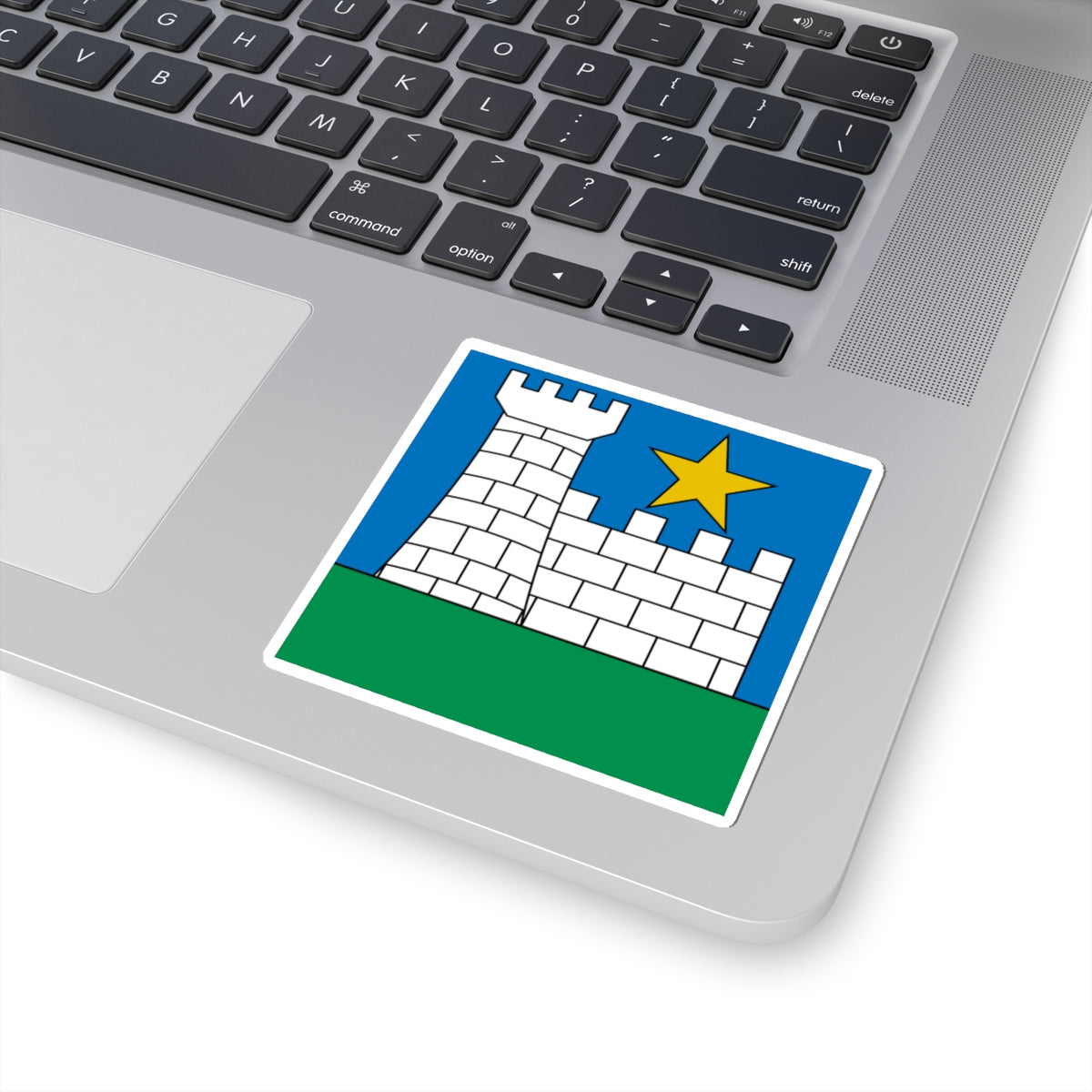 Flag of Bishop Bernard Fellay (Switzerland) STICKER Vinyl Kiss-Cut Decal