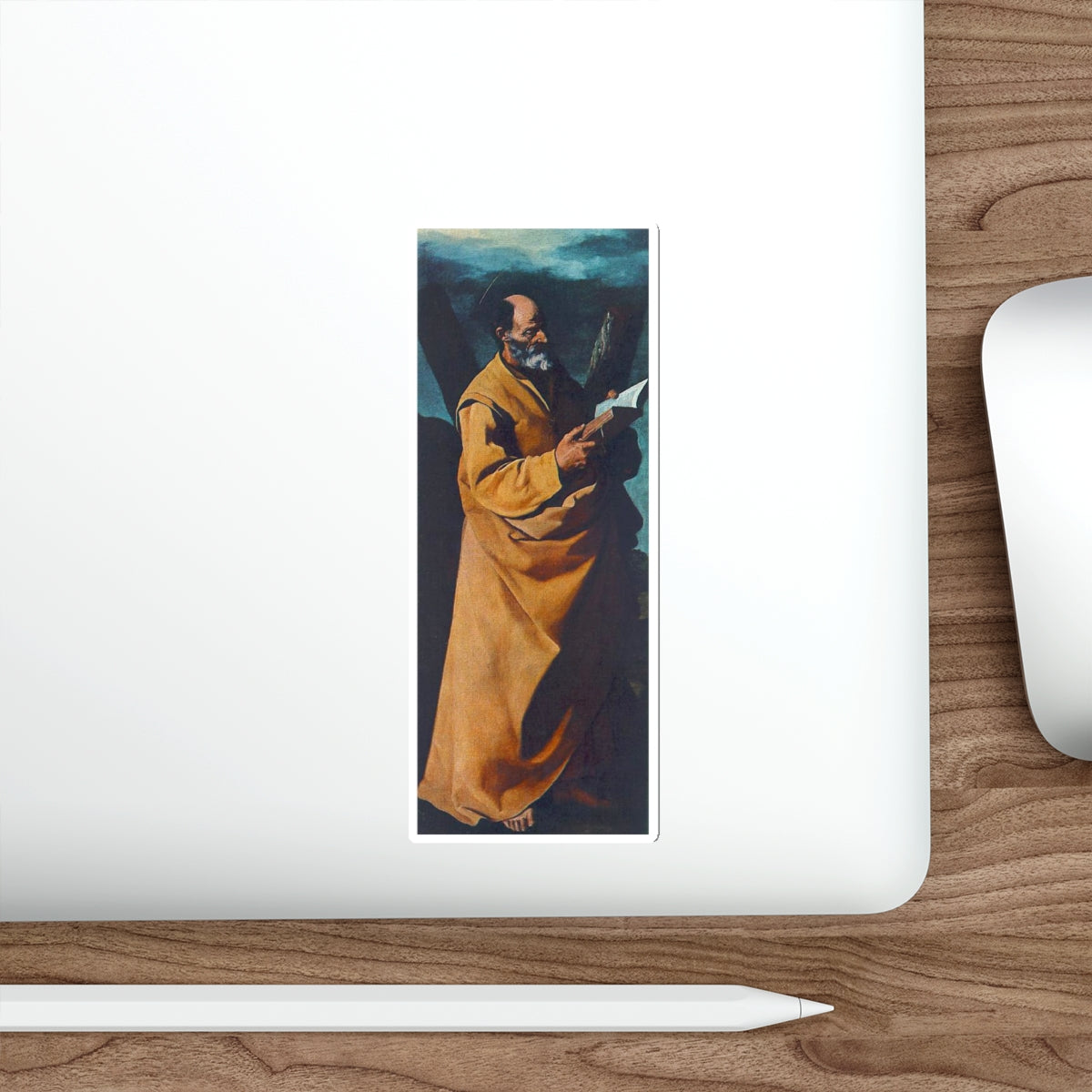 ZURBARAN, Francisco de - Apostle St Andrew (Artwork) STICKER Vinyl Die-Cut Decal