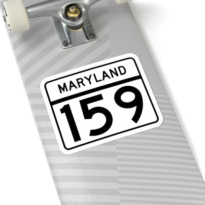 MD Route 159 (Maryland) (Road Sign) STICKER Vinyl Kiss-Cut Decal