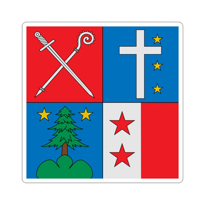 Flag of Henri Schwery (Switzerland) STICKER Vinyl Kiss-Cut Decal