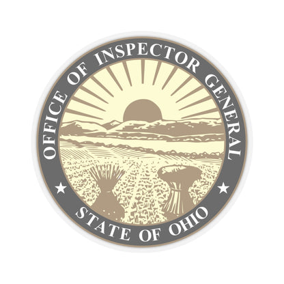 Seal of the Inspector General of Ohio - STICKER Vinyl Kiss-Cut Decal