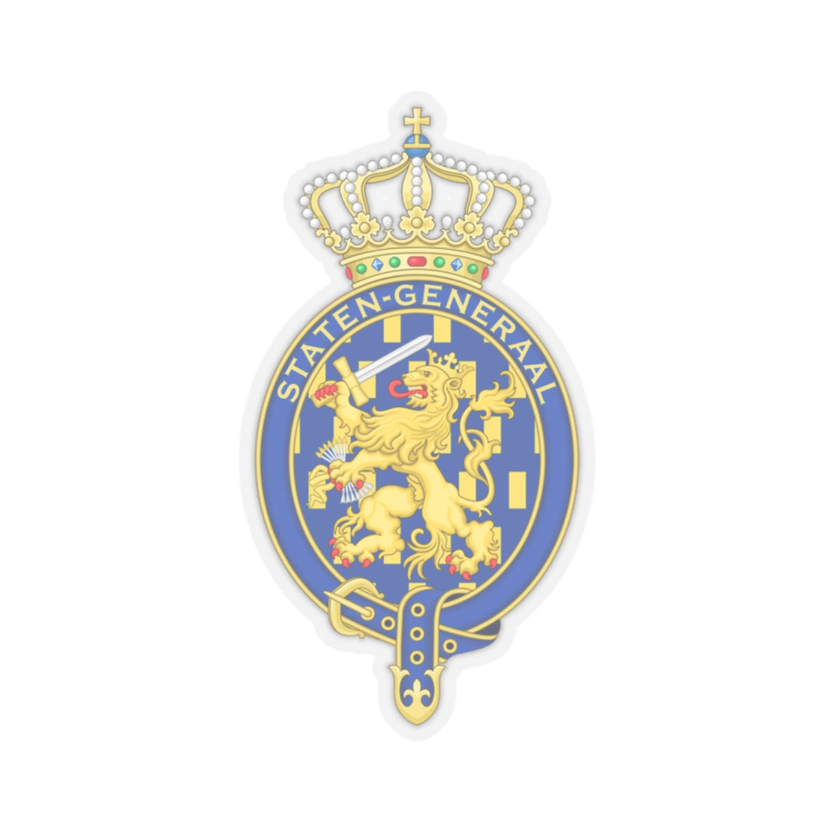 Coat of arms of the Staten Generaal - STICKER Vinyl Kiss-Cut Decal