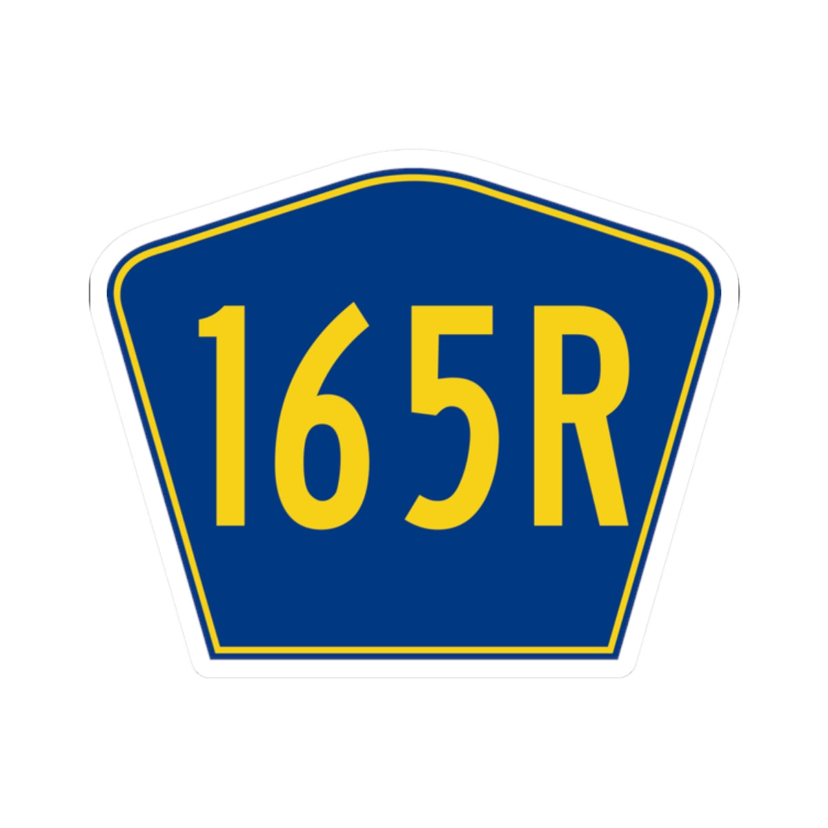 PR secondary 165R (Puerto Rico) (Road Sign) STICKER Vinyl Kiss-Cut Decal