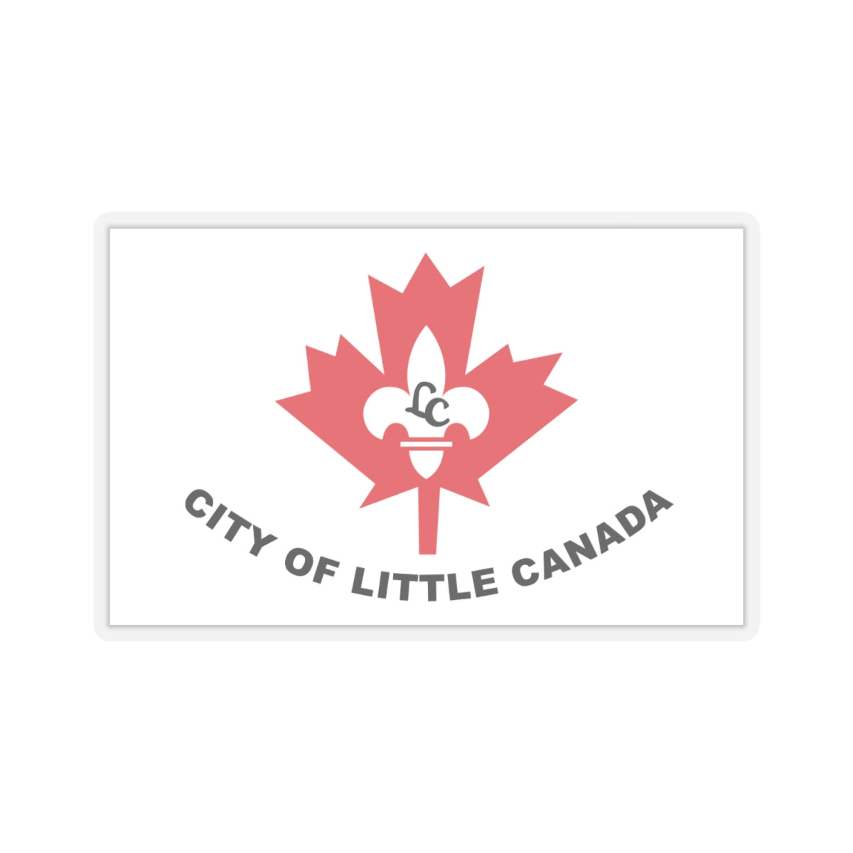 Flag of Little Canada, Minnesota - STICKER Vinyl Kiss-Cut Decal