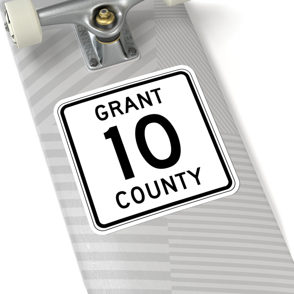 Grant County Route 10 MN (Minnesota) (Road Sign) STICKER Vinyl Kiss-Cut Decal