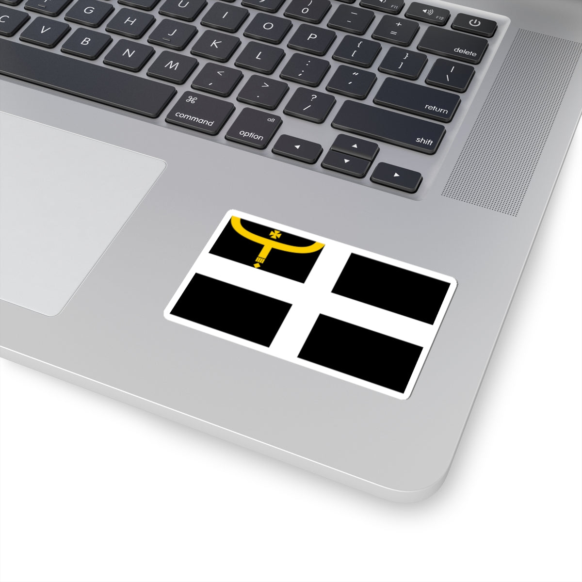 Flag of Saint Augustine of Canterbury (England) STICKER Vinyl Kiss-Cut Decal