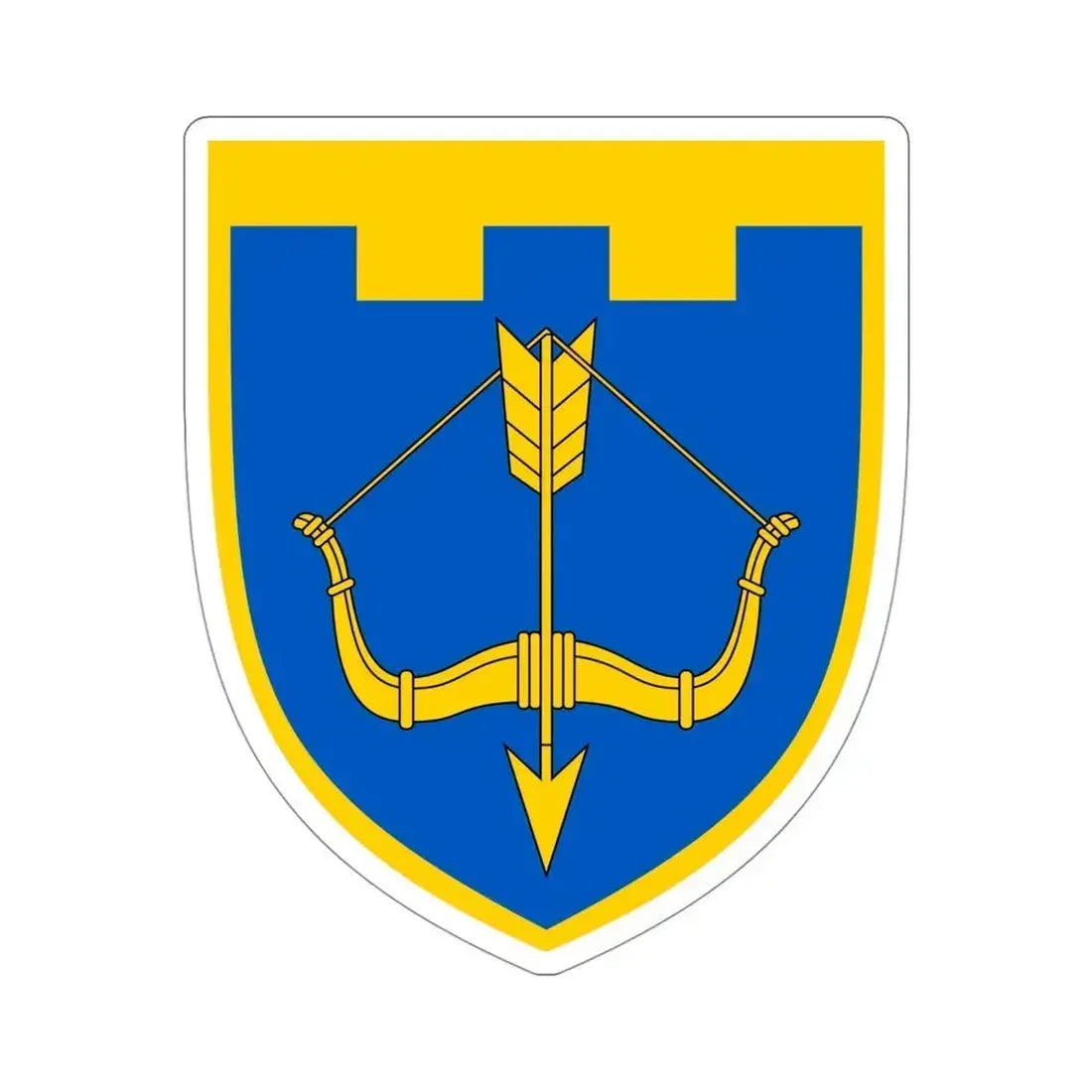 118th Detached Territorial Defense Brigade (Ukraine) STICKER Vinyl Die-Cut Decal 4 Inch - The Sticker Space