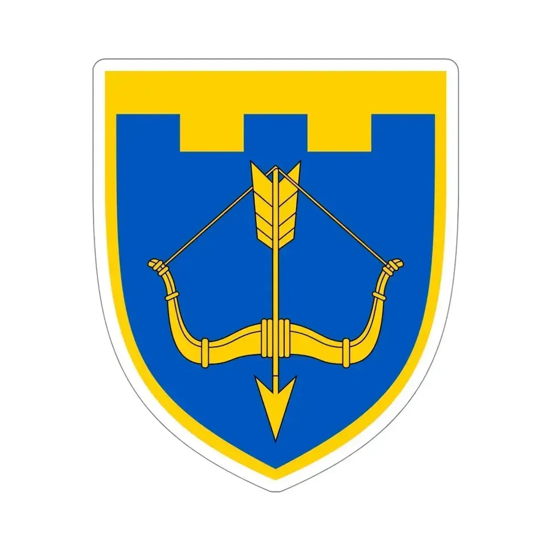 118th Detached Territorial Defense Brigade (Ukraine) STICKER Vinyl Die-Cut Decal 5 Inch - The Sticker Space