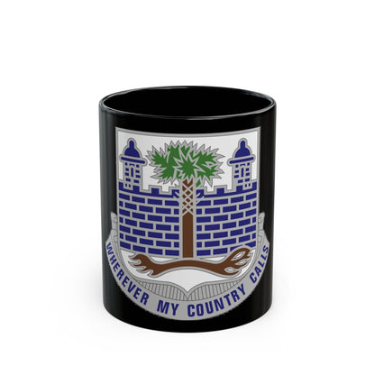 118th Infantry Regiment (U.S. Army) Black Coffee Mug-11oz-The Sticker Space