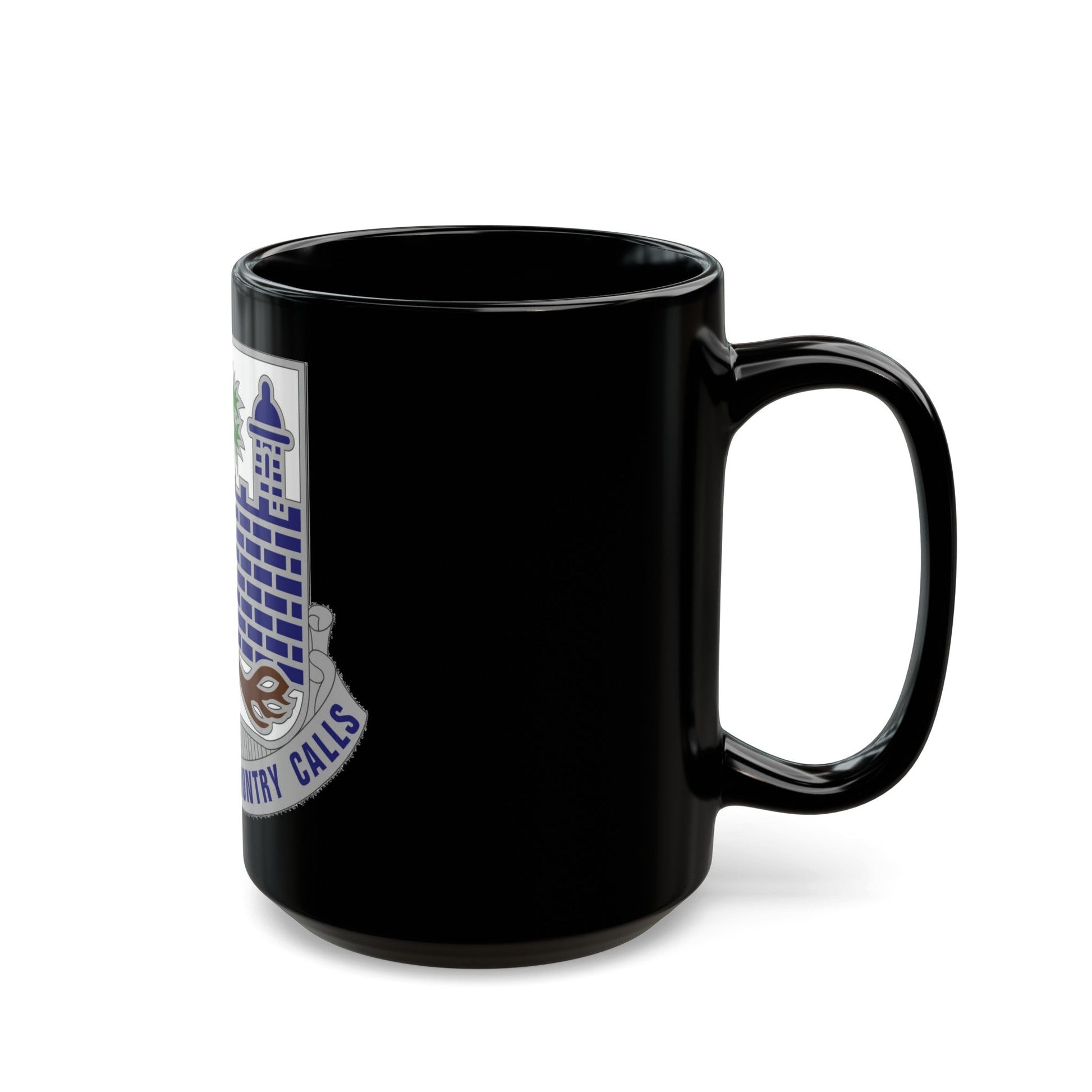 118th Infantry Regiment (U.S. Army) Black Coffee Mug-The Sticker Space