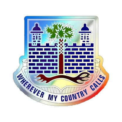 118th Infantry Regiment (U.S. Army) Holographic STICKER Die-Cut Vinyl Decal - The Sticker Space