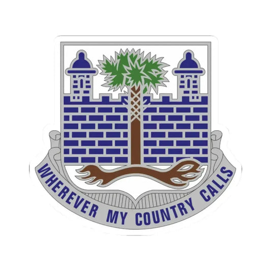 118th Infantry Regiment (U.S. Army) STICKER Vinyl Kiss-Cut Decal 2 Inch White - The Sticker Space