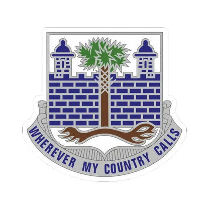 118th Infantry Regiment (U.S. Army) STICKER Vinyl Kiss-Cut Decal 4 Inch White - The Sticker Space