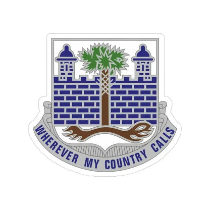 118th Infantry Regiment (U.S. Army) Transparent STICKER Die-Cut Vinyl Decal 5 Inch - The Sticker Space