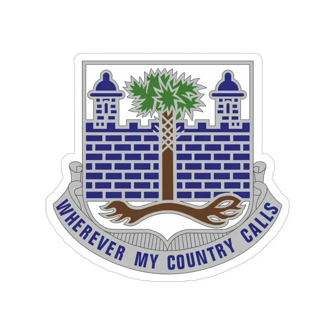 118th Infantry Regiment (U.S. Army) Transparent STICKER Die-Cut Vinyl Decal 6 Inch - The Sticker Space