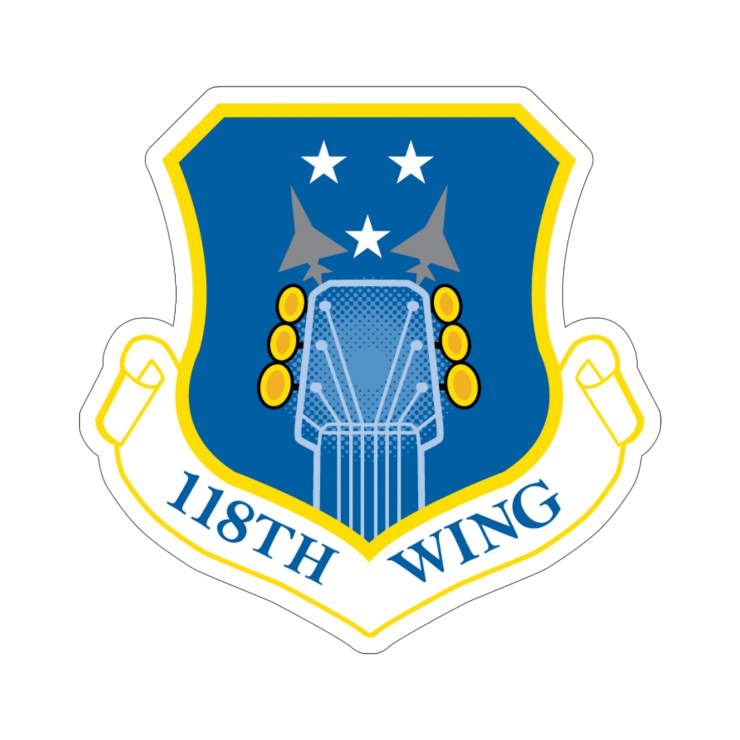 118th Wing ANG (U.S. Air Force) STICKER Vinyl Die-Cut Decal-6 Inch-The Sticker Space