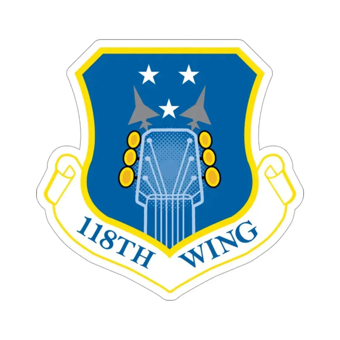 118th Wing ANG (U.S. Air Force) STICKER Vinyl Die-Cut Decal 3 Inch - The Sticker Space