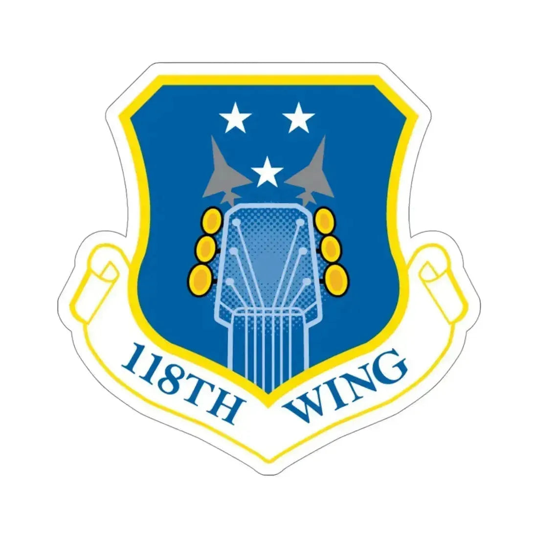 118th Wing ANG (U.S. Air Force) STICKER Vinyl Die-Cut Decal 4 Inch - The Sticker Space